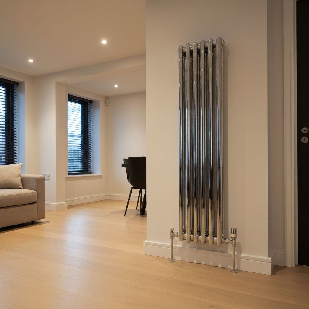 Modern central heating system installation