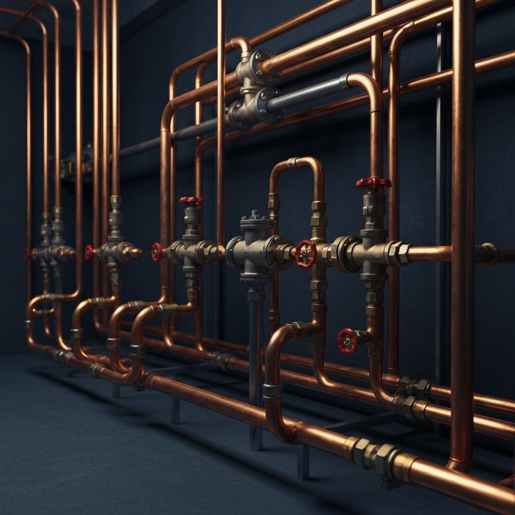 Gas engineer working on heating system in West London